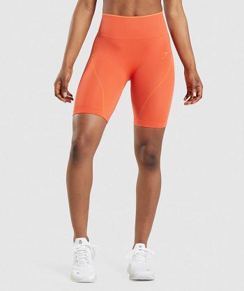 Gymshark Apex Seamless High Rise Short Ženske Kratke Hlače Narančaste Boje Marelice Narančaste | HR 3832VRW